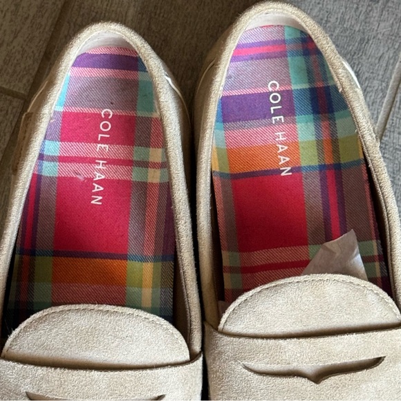 Cole Haan Beige Suede Loafers - Picture 6 of 6